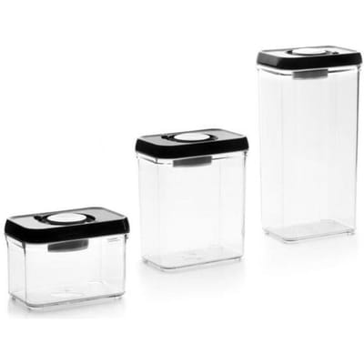 Contenant alimentaire - IBILI - 788710 - 1000 ml - Plastique et inox - Empilable et vide d'air