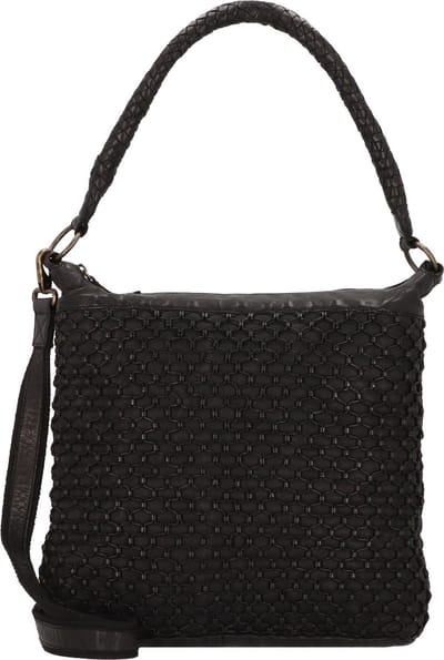 Greenland Nature Femi & Nine Leren Schoudertas 39 cm - Dames - black