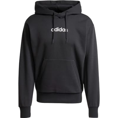 Adidas Essentials Linear Fleece Hoodie Zwart XL Man