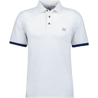 Ragman Polo Uni Color Piqué Dry Fit Finish Wit / male