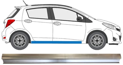 Reparatie dorpel voor Toyota Yaris 2011-2020 / Rechts