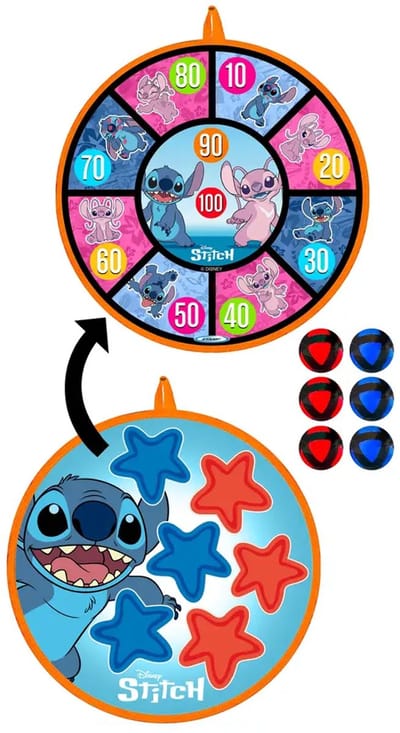 Disney – Stitch – darttarget – 36 cm – dubbelzijdig