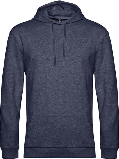 Hoodie French Terry B&C Collectie maat M Heather Donkerblauw