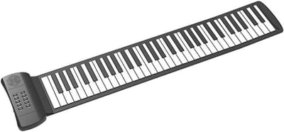 Oprolbaar Pianoklavier - Elektronische Piano Rolpiano - Muziek Leren - 61 Toetsen - 100 x 22.5 CM - Zwart