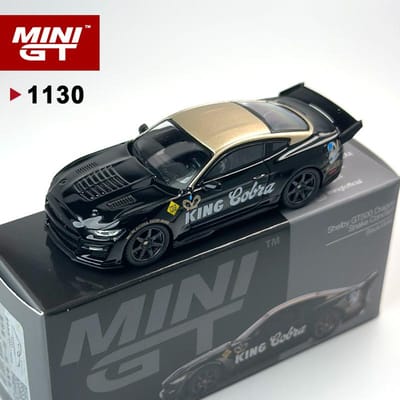 Minigt 1:64 Shelby Gt500 Dragon Snake Concept Noir/Or Mgt Alliage Modèle de Voiture 1130 black