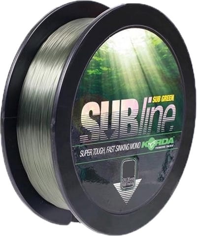 Korda subline groen nylon 10lb--0.30mm--4.5 kg 1000 meter