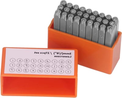 Metalen Stempelset - Letterstempels Stempels - Sieraden Markeren - Oranje Koolstofstaal - 27 Stuks - Niet gespecificeerd