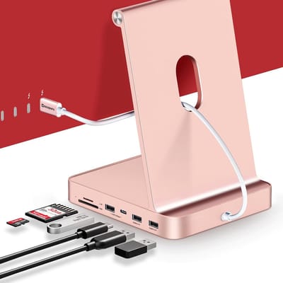 USB-C Hub voor iMac 24 Inch met M.2 NVMe SSD Slot en 10 Gbit/s Dataoverdracht