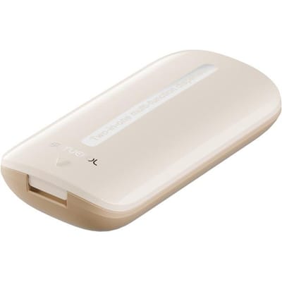 Medicijnsnijder pillendoosje Halve tabletknipper Draagbaar medicijntablet snijgereedschap beige
