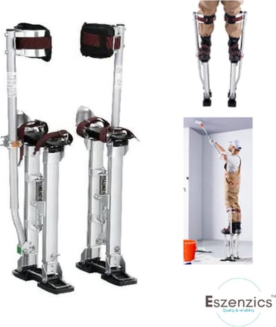 Eszenzics™ Werk stelten Pro - Lichtgewicht stelten - Extra hoog 92-127cm - Stabiele houding - Antislip - Onbreekbaar - Roestvrij - Tot 103kg - Afbouw - Schilder - Stucadoor - Theater