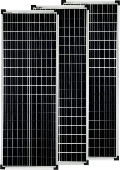 Monokristallijne Zonnepanelen - Zonnepanelen Set - Energie Opwekken - 10 Busbar Technologie - 1110x400mm - Zwart