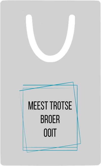Hacebo® - meest trotse broer ooit metalen boekenlegger - Broer - trotse broer - verjaardagscadeau - verjaardag - cadeau - cadeautje voor broer - broer artikelen - kado - geschenk - gift Bladwijzer boekenleggers - 7.6 cm x 5cm