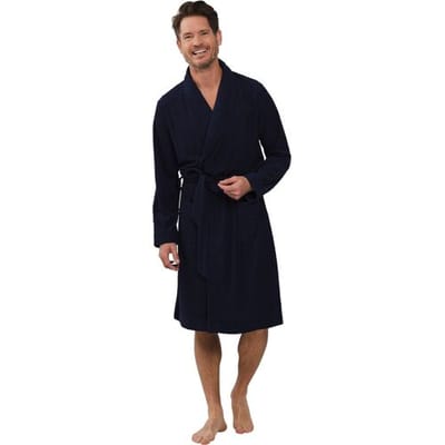 Pastunette Badjas Blue Breeze - Badstof - Blauw - Maat L