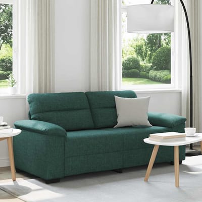vidaXL - 2-zitsbank - donkergroen - 180x81x84 - cm - stof