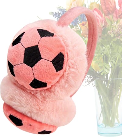 Livano Voetbal Oorverwarmers - Winter Earmuffs - Oorwarmers - Ear Warmers - Dames & Heren - Volwassenen - Roze