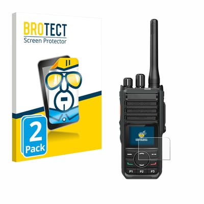 BROTECT - Screenprotector voor Hytera HP565 - Folie Beschermfolie transparant 2 Stuks