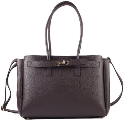 Giuliano handtas Josephine - Koffie - Suède - Made in Italy