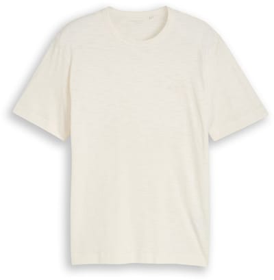 Tom Tailor - T-shirt in gemêleerde look - Maat XXL - Gardenia White