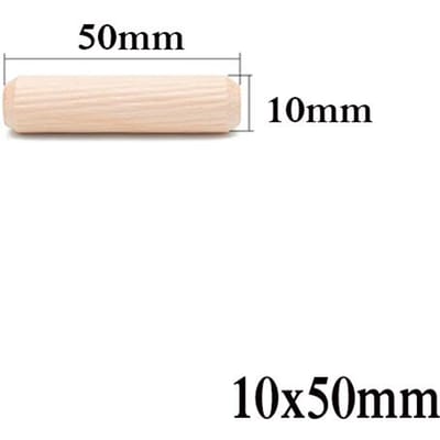 100/50 stuks Houtbewerking Plug Ambachtelijke Plugpennen Staven Set Meubelbeslag Plugpen Houten Kast Lade Ronde Gekartelde Hout 100pcs