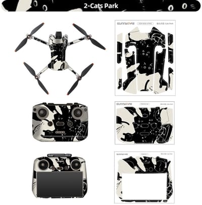 Stickers - Cats Park - voor DJI Mini 4 Pro - RC 2