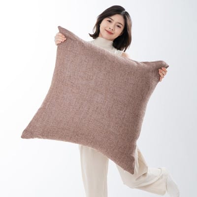 50x70/60x80 Grote Maat Plaid Kussenhoes Linnen Effen Stempel Taillekussenhoes Woonkamer Decoratie Huis Decoratieve Kussensloop 70x70cm