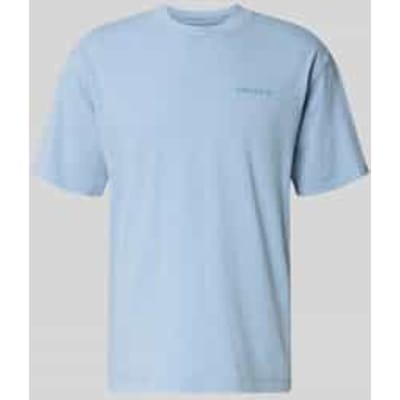 T-shirt met ronde hals en labelstitching