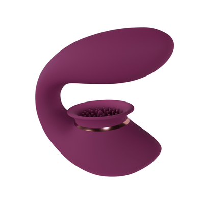 Twitch 3 - Rechargeable Vibrator and Suction - Burgundy