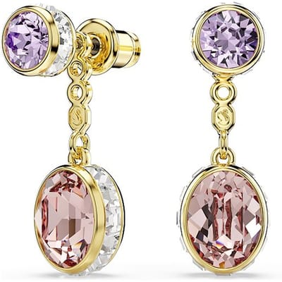 Swarovski Chroma Dames Oorbellen Metaal - Goud