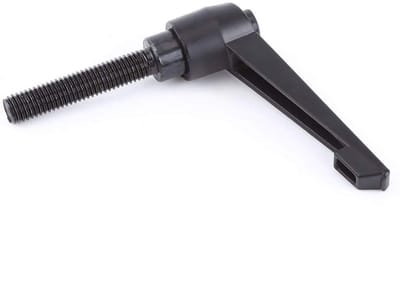 Allecto - M10 x 50 mm verstelbare schroeven - handvat klem hendel - ergonomisch - zwart - schroefdraadbus - ideaal voor nauwe ruimtes - T-vormig