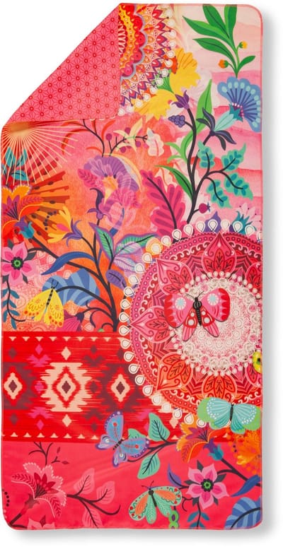 HIP Sporthanddoek "mandala's en bloemen" - Multi - (50x100 cm) - Microvezel
