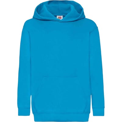 Fruit Of The Loom Kids Unisex Classic 80/20 Hoodie (Azuurblauw)