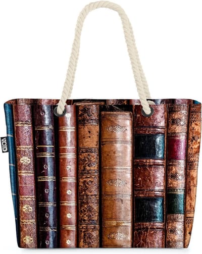 Grote Strandtas / Shopper met Kleurrijke Print - Stevige Boodschappentas 58x38x16cm