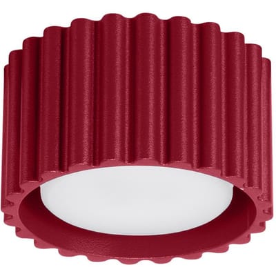 Sollux Lighting Plafondlamp Aura - Gx53 - Bourgondië - aluminium - 10x10x6cm