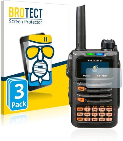 BROTECT - Screenprotector voor Yaesu FT-70DR - Folie Beschermfolie Beschermglas matte 3 Stuks