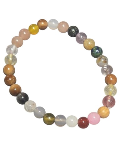 Gekleurde agaat armband.