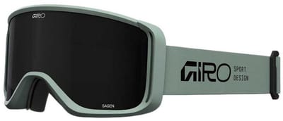 Giro Sagen Stacked Skibril Voor Dames Groen Ultra Black/CAT3+Yellow/CAT1 Vrouw