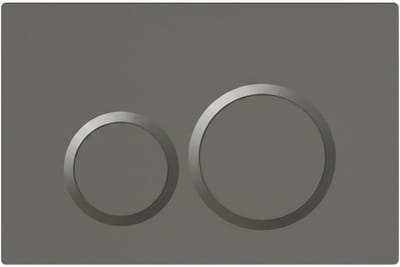 Toilet Drukplaat - Spoelknop Bediening - Toilet Spoelen - Dual Flush Systeem - 256 x 164 mm - Mat Zwart
