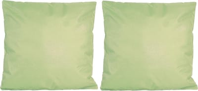 2x Bank/sier kussens voor binnen en buiten in de kleur mint groen 45 x 45 cm - Tuin/huis kussens