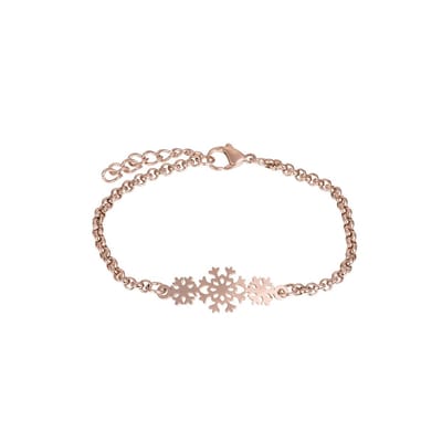 iXXXi Jewelry-Snowflake-Rosé goudkleurig-Dames Armband