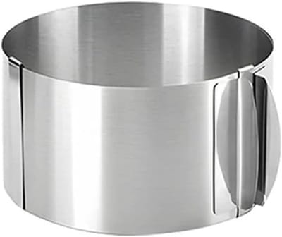 Taartringen Set - Bakvormen Rond - Desserts Maken - Verstelbaar Ontwerp - 2 Stuks - Zilver