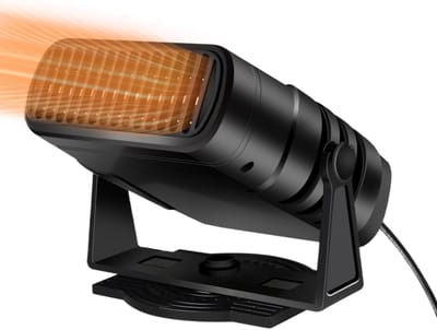 Auto Ontdooier - Voorruit Verwarmer - Winterse Ritten - 360 Graden Rotatie - 12 Volt - Zwart