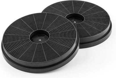 Klarstein actieve koolstoffilters voor afzuigkappen - 2 filters, recirculatiestand, 17,5 cm Ø, accessoires