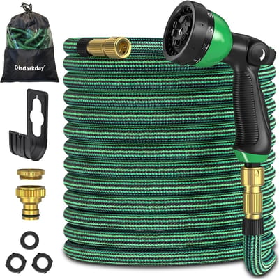Tuinslang - Flexibele waterslang - Tuin bewateren - Uittrekbaar tot 3x - 30 meter - Groen