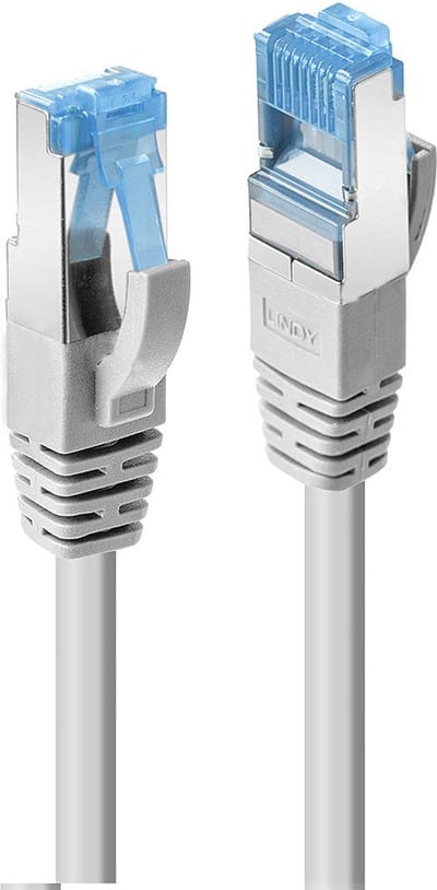 LINDY 47133 RJ45 Netwerkkabel, patchkabel CAT 6A S/FTP 1.50 m Grijs 1 stuk(s)