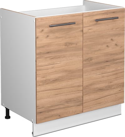 Vicco Fame-Line Wastafelkast – 80 cm zonder werkblad Krachtige eik goud