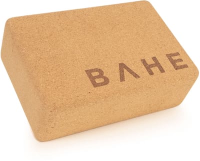 BAHE - Yogablok - Cork Yogablock - Yoga - Pilates - 100% Kurk - Yoga Block 22.5 x 14.5 x 7.6 cm - Anti Slip