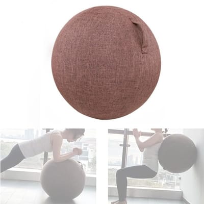 Dailygoods- Yoga Bal Cover 21.6 inch - Oefenbal Bescherming - Ademend Katoen - Antislip - Lichtgewicht - Duurzaam en Herbruikbaar - Yogabal