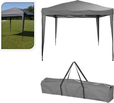 Partytent - Feestdak - Buitenfeest Organiseren - Opvouwbaar - 300x250 cm - Antraciet