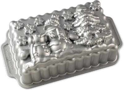 Bakvorm "Winter Wonderland Loaf Pan" - Nordic Ware | Sparkling Silver Holiday