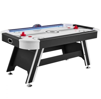 Airhockeytafel / Air Hockey Tafel - Indoor Arcade Spelset - Met Luchtstroom - Elektronisch Scorebord - LED-Verlichting - 2 Pucks & 2 Pushers - Voor Kinderen en Volwassenen